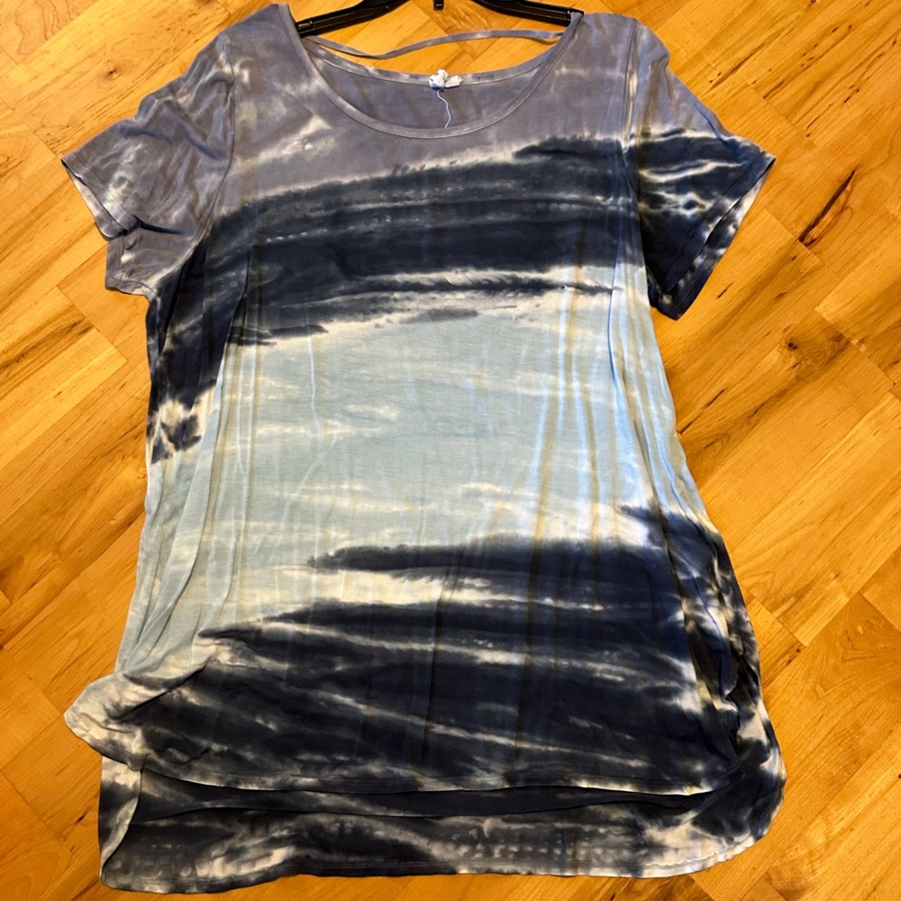 Tie Dye Blue Top